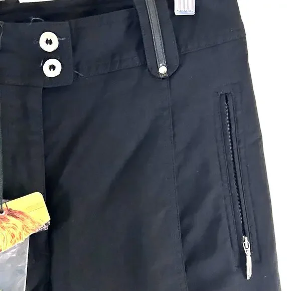 Jamie Sadock Golf Crop Pants Womens Size 2 Black 28x22 Tapered Leg 91301 NWT - Picture 4 of 16